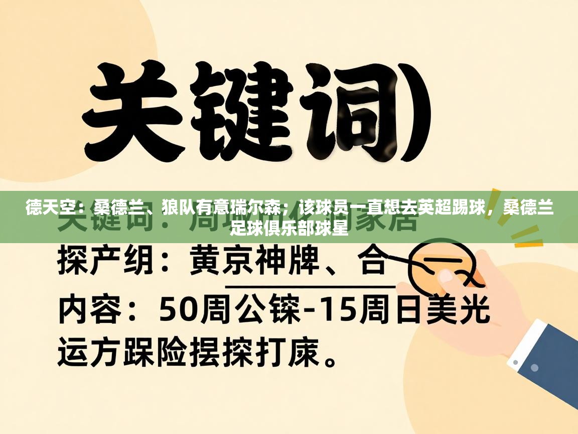 德天空：桑德兰、狼队有意瑞尔森；该球员一直想去英超踢球，桑德兰足球俱乐部球星  第2张